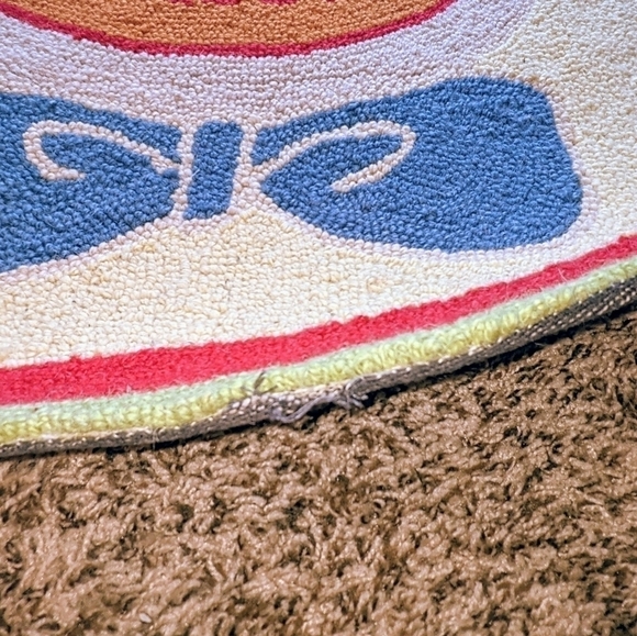 Red Monkey Kids Fun Cute Throw Rug - Picture 4 of 7